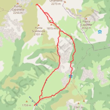 Itinéraire Pozzines (I Pozzi) et Lac de Vitalaca, distance, dénivelé, altitude, carte, profil, trace GPS