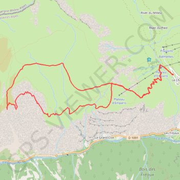 Itinéraire Lac Lérié (Emparis-Oisans), distance, dénivelé, altitude, carte, profil, trace GPS