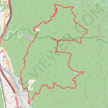 Itinéraire La Joncquera-Torre-Sta Llucia-Forcadell, distance, dénivelé, altitude, carte, profil, trace GPS