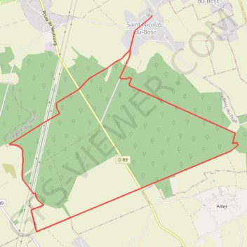 Itinéraire Circuit de Saint-Nicolas-du-Bosc, distance, dénivelé, altitude, carte, profil, trace GPS