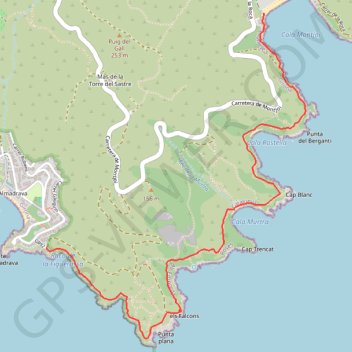 Itinéraire cami ronda 2, distance, dénivelé, altitude, carte, profil, trace GPS