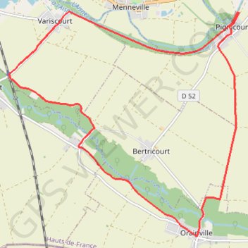 Itinéraire Sainte-Geneviève, distance, dénivelé, altitude, carte, profil, trace GPS