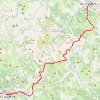 Itinéraire [Itinéraire] La Scandibérique – de Saint-Palais à Saint-Jean-Pied-de-Port, distance, dénivelé, altitude, carte, profil, trace GPS