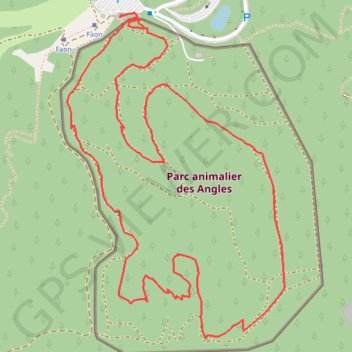 Itinéraire Visite au parc animalier des Angles (pyrénées orientales), distance, dénivelé, altitude, carte, profil, trace GPS