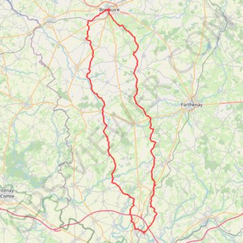 Itinéraire Place Louis de Saint-Gelais - Place Louis de Saint-Gelais, distance, dénivelé, altitude, carte, profil, trace GPS