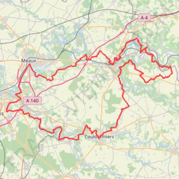 Itinéraire VTT_2morins_v2, distance, dénivelé, altitude, carte, profil, trace GPS