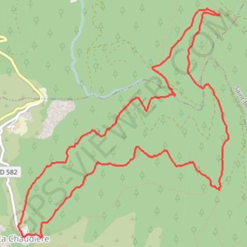 Itinéraire La Chaudière, distance, dénivelé, altitude, carte, profil, trace GPS