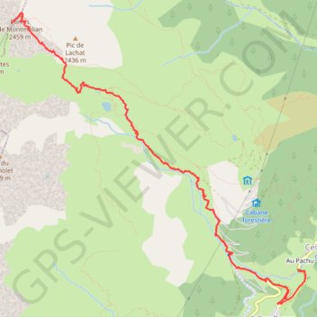Itinéraire Sommet des Frette, distance, dénivelé, altitude, carte, profil, trace GPS