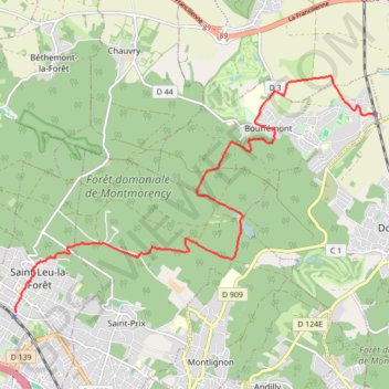 Itinéraire Le ruisseau des Quarante Sous, distance, dénivelé, altitude, carte, profil, trace GPS