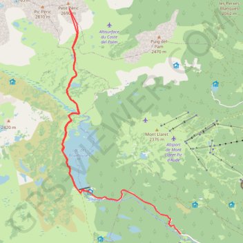 Itinéraire Petit Péric, distance, dénivelé, altitude, carte, profil, trace GPS