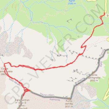 Itinéraire Pic de Caramantran, distance, dénivelé, altitude, carte, profil, trace GPS