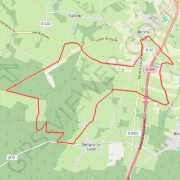 Itinéraire De Rocroi à Sévigny la Forêt, distance, dénivelé, altitude, carte, profil, trace GPS