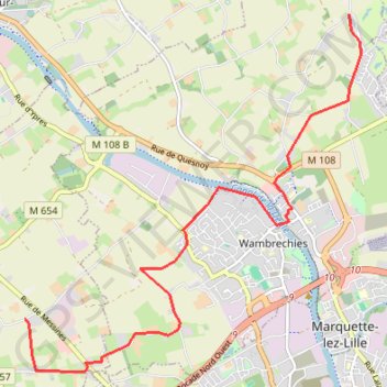 Itinéraire Portion du GR 121 B entretenue par Bassée en Balade, distance, dénivelé, altitude, carte, profil, trace GPS