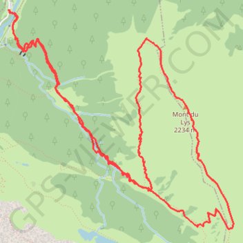 Itinéraire Mont du Lys 3, distance, dénivelé, altitude, carte, profil, trace GPS