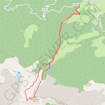 Itinéraire Pic des Tourelles, distance, dénivelé, altitude, carte, profil, trace GPS