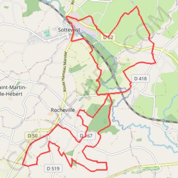 Itinéraire 1 - Trail 21 km, distance, dénivelé, altitude, carte, profil, trace GPS