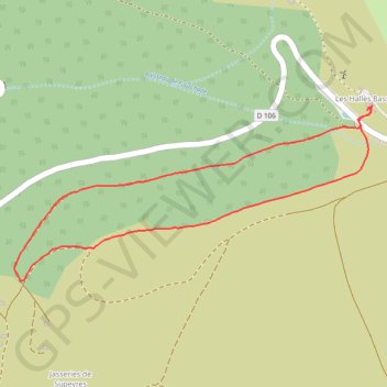 Itinéraire Raquette - Le bois, distance, dénivelé, altitude, carte, profil, trace GPS