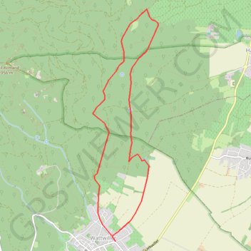Itinéraire Balade Wattwiller-Ollwiller-Zeller-Wattwiller, distance, dénivelé, altitude, carte, profil, trace GPS