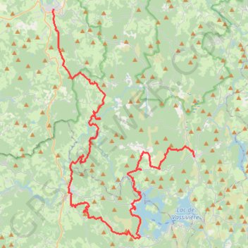 Itinéraire TET 2 Bourganeuf Royere, distance, dénivelé, altitude, carte, profil, trace GPS