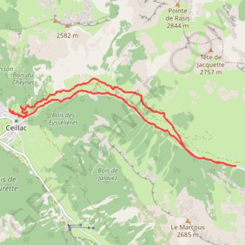 Itinéraire Bois noir, distance, dénivelé, altitude, carte, profil, trace GPS