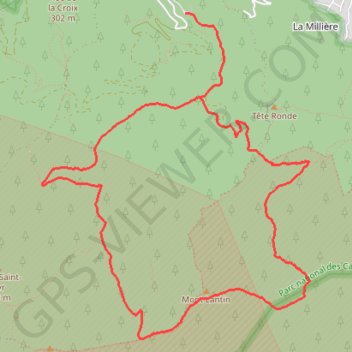 Itinéraire Le Mont Lantin - Marseille, distance, dénivelé, altitude, carte, profil, trace GPS