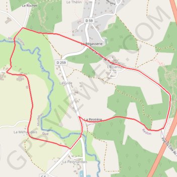 Itinéraire circuit thelin, distance, dénivelé, altitude, carte, profil, trace GPS
