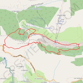Itinéraire 2024 09 13 - l'audibergue depuis Escragnolles sams, distance, dénivelé, altitude, carte, profil, trace GPS