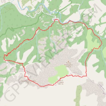 Itinéraire La boucle du Ceppu - Bonifatu, distance, dénivelé, altitude, carte, profil, trace GPS