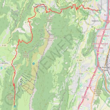 Itinéraire Tour du Vercors jour 7, distance, dénivelé, altitude, carte, profil, trace GPS