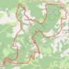 Itinéraire Boucle VTT depuis Bruniquel, distance, dénivelé, altitude, carte, profil, trace GPS