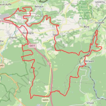 Itinéraire Trail du Fondeur 57k, distance, dénivelé, altitude, carte, profil, trace GPS