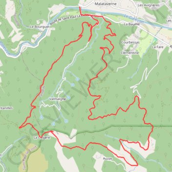 Itinéraire Chateau de Sauvage, distance, dénivelé, altitude, carte, profil, trace GPS