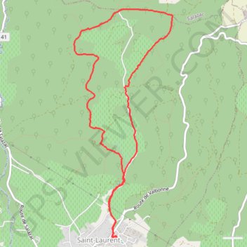 Itinéraire Saint Laurent de Carnols, distance, dénivelé, altitude, carte, profil, trace GPS