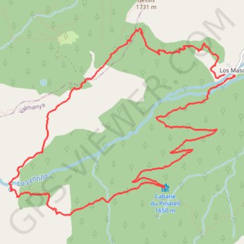 Itinéraire Les balcons du Canigou, distance, dénivelé, altitude, carte, profil, trace GPS
