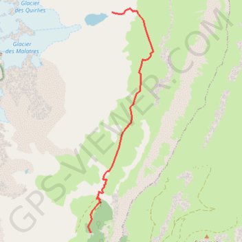 Itinéraire Les grandes rousses - Lac des Quirlies, distance, dénivelé, altitude, carte, profil, trace GPS