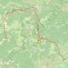 Itinéraire Carcasses - Tuchan (Tour des châteaux du Pays Cathare), distance, dénivelé, altitude, carte, profil, trace GPS