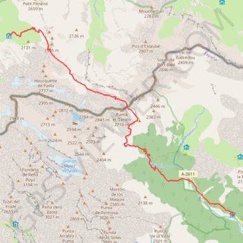 Itinéraire Tour du Mont Perdu - Étape 2, distance, dénivelé, altitude, carte, profil, trace GPS