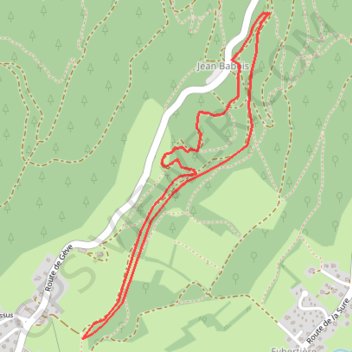 Itinéraire Boucle bas combes mortes parking Jean babois, distance, dénivelé, altitude, carte, profil, trace GPS