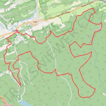 Itinéraire Boucle Petigny - Olloy-sur-Viroin, distance, dénivelé, altitude, carte, profil, trace GPS