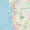 Itinéraire Caminho Português [B] Central, distance, dénivelé, altitude, carte, profil, trace GPS