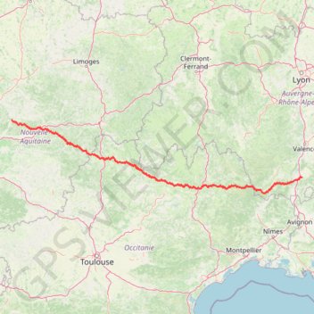 Itinéraire routeyou-puygiron-parcoul-chenaudorig, distance, dénivelé, altitude, carte, profil, trace GPS