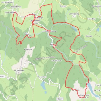 Itinéraire Vallée du madet ruisseau du ricochet, distance, dénivelé, altitude, carte, profil, trace GPS