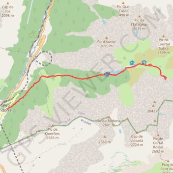 Itinéraire Étang Moulsut par Les Bésines, distance, dénivelé, altitude, carte, profil, trace GPS