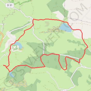 Itinéraire Fortunies et les lacs, distance, dénivelé, altitude, carte, profil, trace GPS