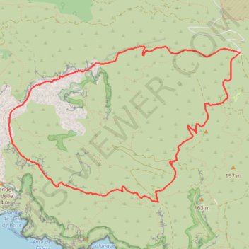 Itinéraire De la Gardiole au Vallon des Chaudronniers - Cassis, distance, dénivelé, altitude, carte, profil, trace GPS
