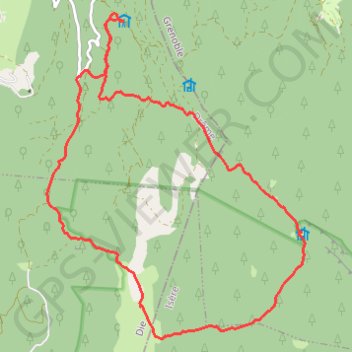 Itinéraire Herbouilly - Sarna - Darbounouse - Coinchette, distance, dénivelé, altitude, carte, profil, trace GPS