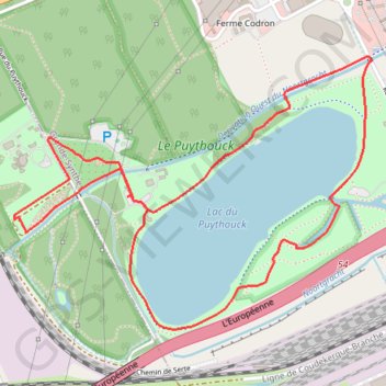 Itinéraire Circuit du Puythouck - Grande-Synthe, distance, dénivelé, altitude, carte, profil, trace GPS