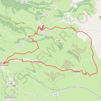 Itinéraire Rando du Cézallier - Marcenat, distance, dénivelé, altitude, carte, profil, trace GPS