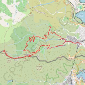 Itinéraire Tour Querroig, distance, dénivelé, altitude, carte, profil, trace GPS