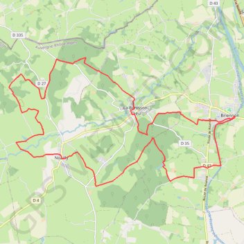 Itinéraire La Briennonaise, distance, dénivelé, altitude, carte, profil, trace GPS